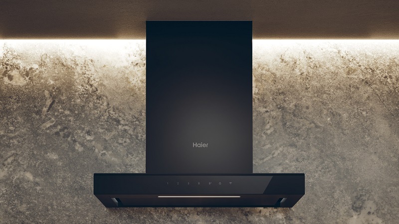 Odsávač pár Haier HATS6CBS4BWIFI čierny HATS9CBS4BWIFI_led