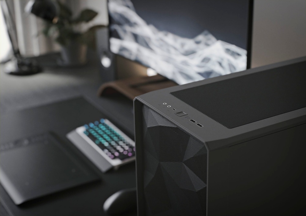 Case FRACTAL DESIGN Meshify 2 Tempered Glass Clear Tint biela FRACTAL DESIGN Meshify 2 Tempered Glass Light Tint