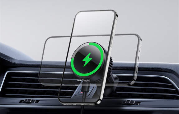 Držiak na mobil Baseus MagPro 15W čierny Držiak na mobil Baseus MagPro 15W čierny