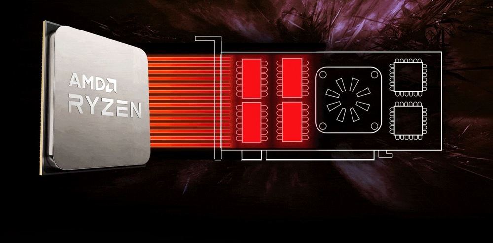 Základná doska Asus PRIME B550M-A/CSM čierna Strieborný čip AMD Ryzen je zobrazený vedľa štylizovanej grafiky komponentov prepojených červenými lúčmi na tmavom abstraktnom pozadí.
