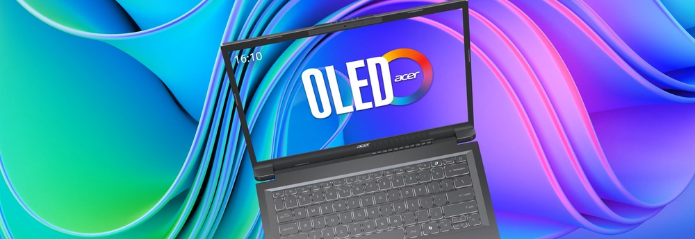 Notebook Acer Aspire 14 AI (A14-52MT-76GE) sivý 14" IPS displej s rozlíšením 1920 × 1200 a antireflexnou úpravou ponúka pohodlné zobrazenie pri práci.