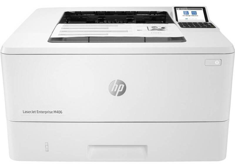 Tlačiareň laserová HP LaserJet Enterprise M406dn biela