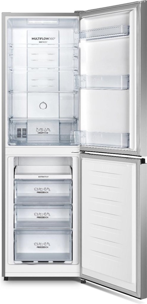 Chladnička s mrazničkou Gorenje Essential NRK418DCS4 sivá