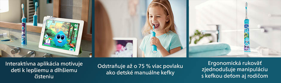 Zubná kefka Philips Sonicare For Kids HX6322/04 biela/zelená Philips HX6322/04 Sonicare For Kids