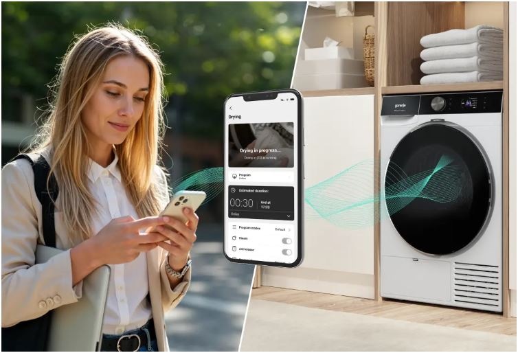 Sušička bielizne Gorenje DG89CPS CompleteDry s ovládaním a kontrolou cez mobilnú aplikáciu