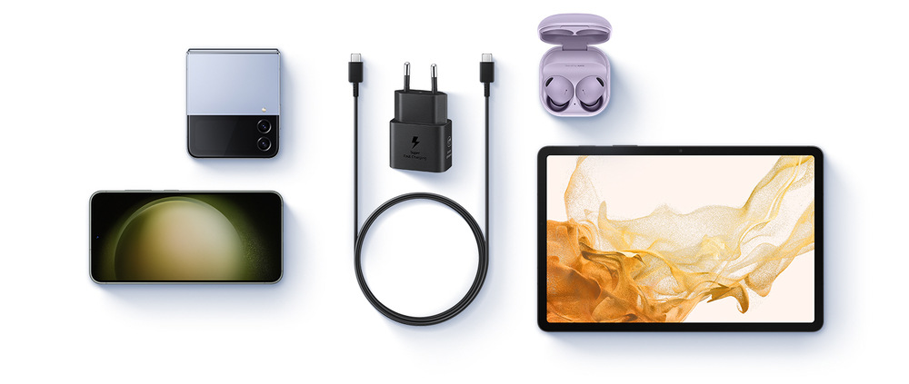 Nabíjačka do siete Samsung EP-T2510, USB-C, 25W + USB-C kábel 1m biela Nabíjačka do siete Samsung EP-T2510, USB-C, 25W + USB-C kábel 1m biela