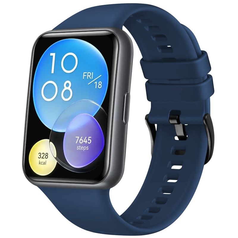 Remienok FIXED Silicone Strap na Huawei Watch FIT2 modrý