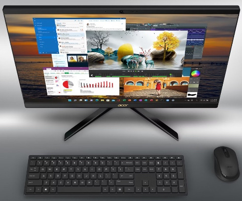 PC all in-one Acer Aspire C24-2G čierny