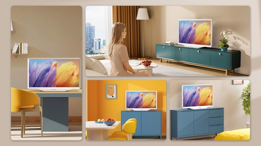 Televízor Hisense 32S5Q Televízia Hisense 32S5Q ako súčasť moderného interiérového designu v rôznych prostrediach.