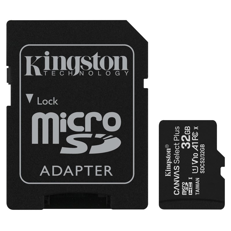 Pamäťová karta Kingston Canvas Select Plus MicroSDHC 32GB UHS-I U1 (100R/10W) + adapter