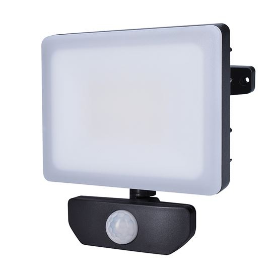 Reflektor Solight Quick, 30 W,  pohybový senzor čierny