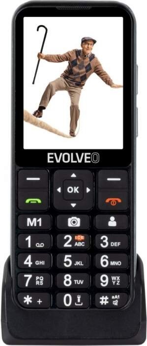 Mobilný telefón Evolveo EasyPhone LT - seniorský čierny