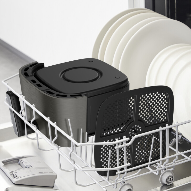 Fritéza teplovzdušná Tefal EY551HE0 Easy Fry Silence XL 5 l sivá Fritéza teplovzdušná Tefal EY551HE0 Easy Fry Silence XL 5 l sivá