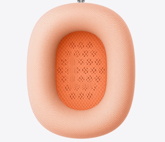 Slúchadlá Apple AirPods Max 2 - fialové Detail obrázku náušníka.
