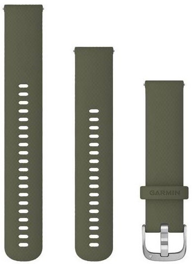 Remienok Garmin Quick Release Bands (20 mm), strieborná pracka zelený