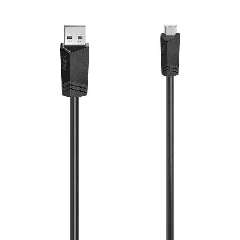 Kábel Hama USB/mini USB, 1,5m čierny