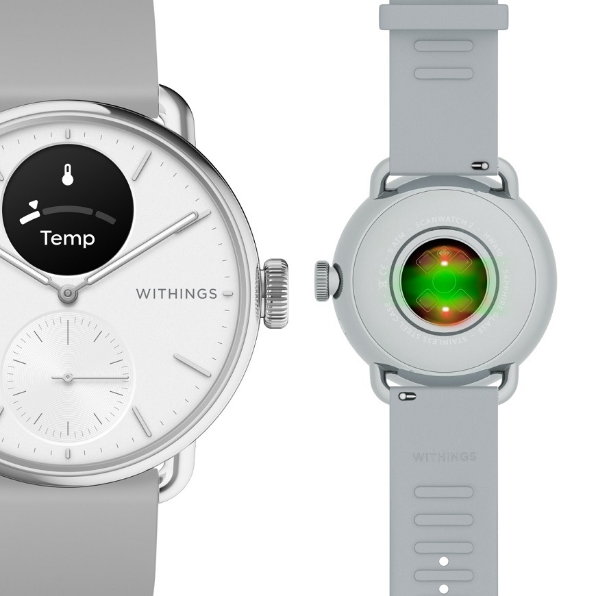 Inteligentné hodinky Withings Scanwatch 2 38 mm biele Inteligentné hodinky Withings Scanwatch 2 38 mm biele