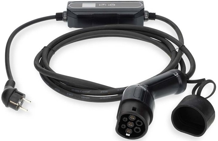 Cestovný kábel NEDIS pre elektromobily s nastaviteľným nabíjacím prúdom 6–16 A