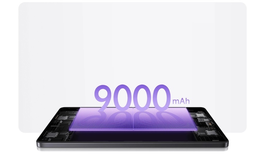Tablet Xiaomi Redmi Pad 2 4 GB / 256 GB zelený Ešte aby nie, keď jej kapacita dosahuje 9 000 mAh.