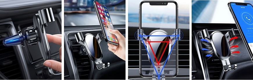 Držiak na mobil WG 35, do mriežky čierny Držiak na mobil WG 35, do mriežky čierny