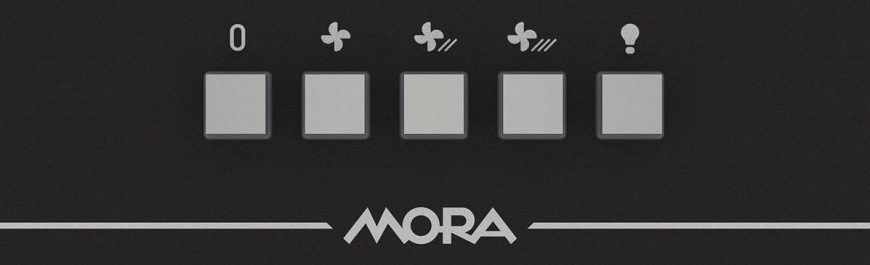Odsávač pár Mora OI 665 B čierny Vstavaný odsávač pár Mora OI665B, čierna, detail