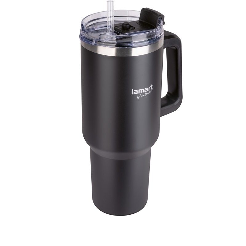 Termohrnček Lamart HUGE LT4086, 1,2 l, čierna