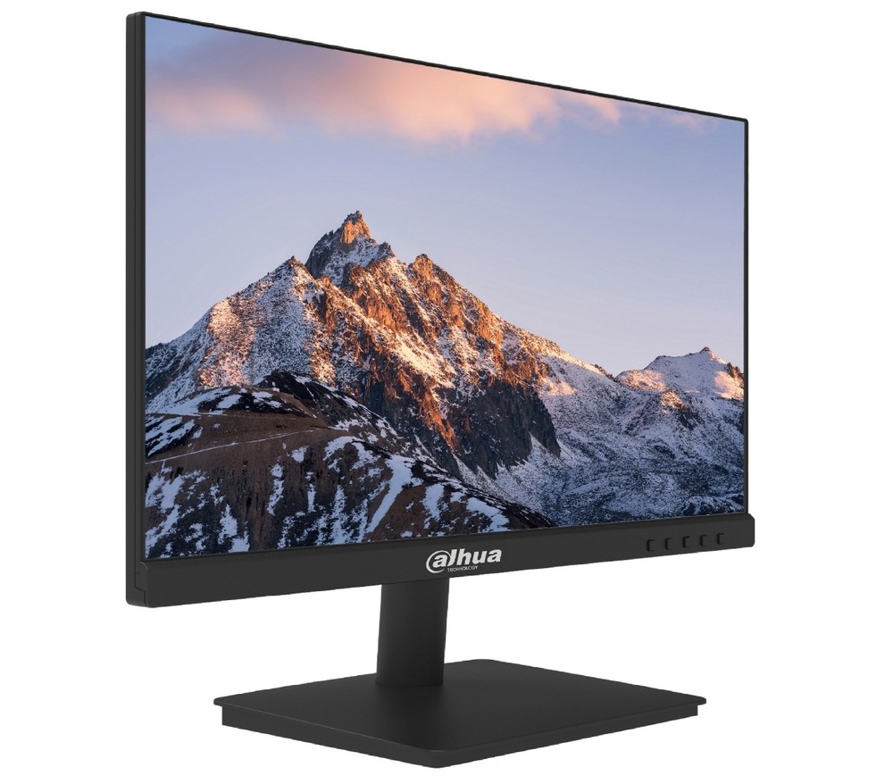 Monitor Dahua LM22-A211Y čierny Zapnutý monitor Dahua LM22-A211Y 21,45" otočený doprava