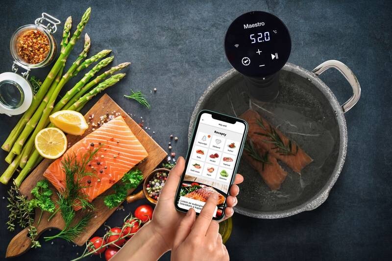 Varič Sous-vide G21 Maestro, Wi-Fi, 1200 W čierny