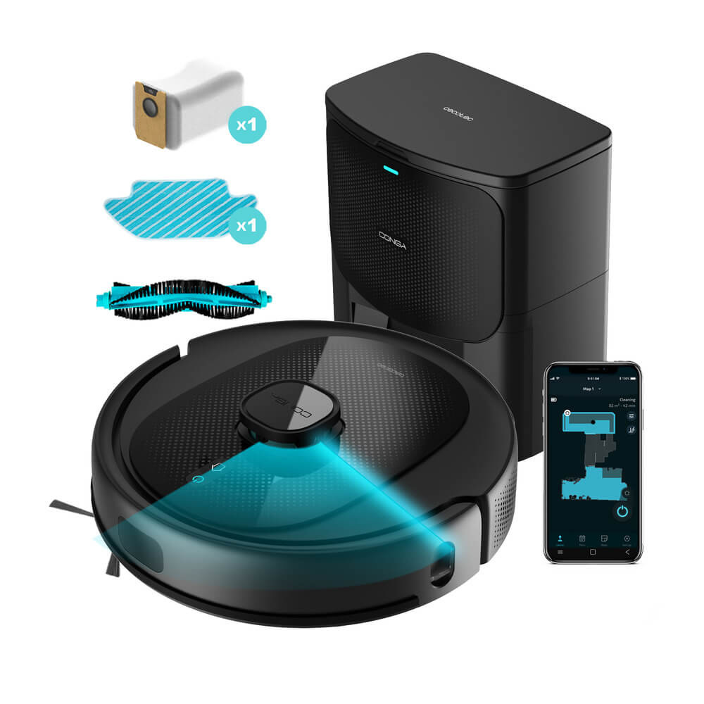 Robotický vysávač Cecotec Conga 8290 Immortal Ultra Power Home Genesis čierny