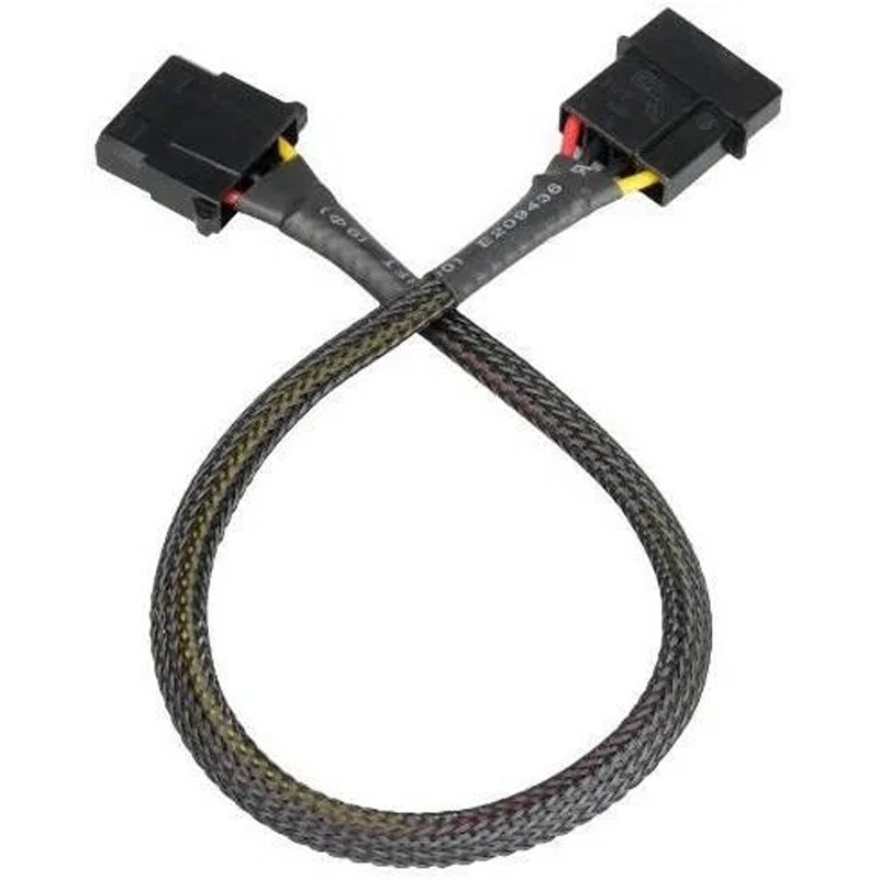 Kábel AKASA 4P Molex, 30cm čierny