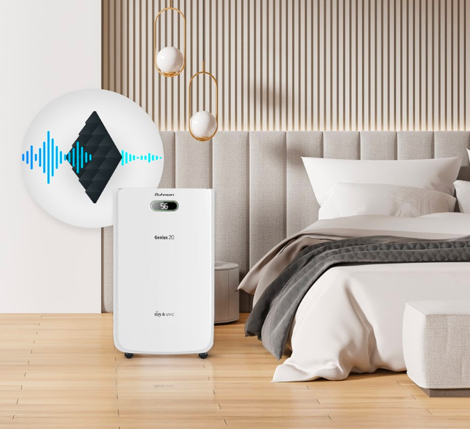 Odvlhčovač Rohnson R-95020 Genius 20 & Ion UV-C biely Odvlhčovač vzduchu Rohnson R-95020 Genius 20 & Ion UV-C