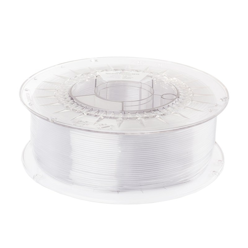 Filament Spectrum Premium PET-G 1,75 mm 1 kg, priehľadná