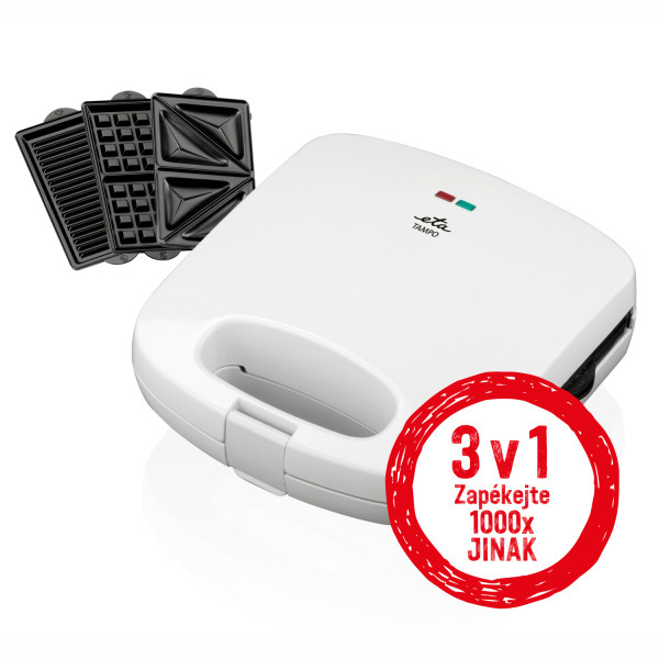 Sendvičovač ETA Tampo 4156 90000, 3 v 1 biely