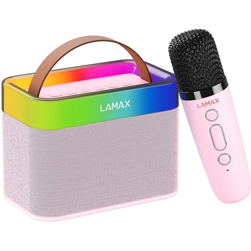 Prenosný reproduktor LAMAX KaraokeKid1 ružový