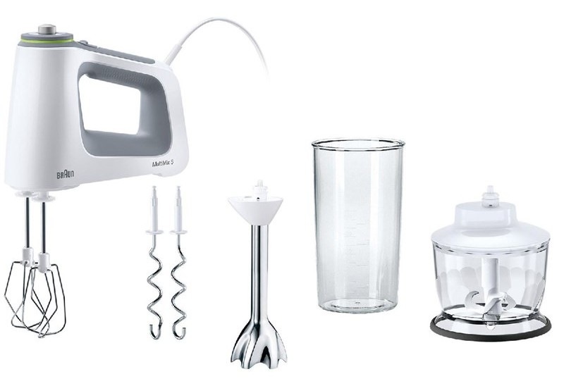 Ručný šľahač Braun MultiMix 5 HM5137WH sivý/biely