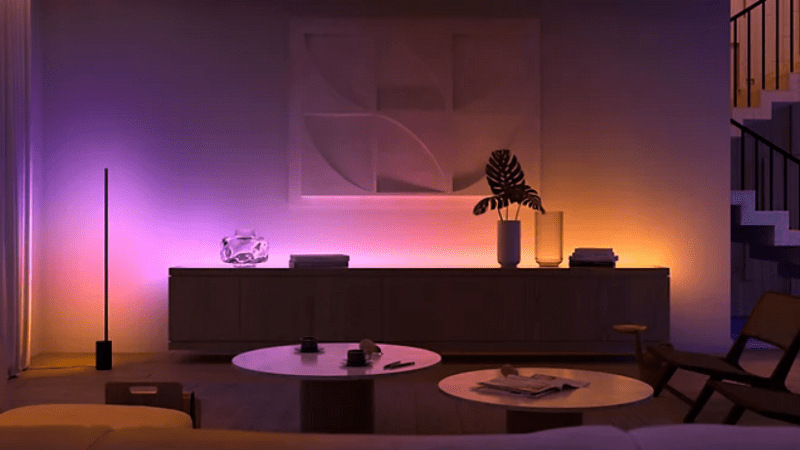 Závesné svietidlo Philips Hue White and Color Ambiance Perifo čierne