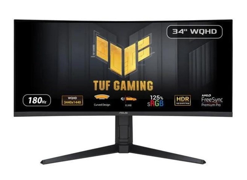 Herný monitor Asus TUF Gaming VG34VQL3A čierny