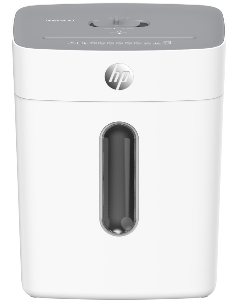 Skartovač HP OneShred 8CC je schopný skartácie 8 listov papiera A4 naraz