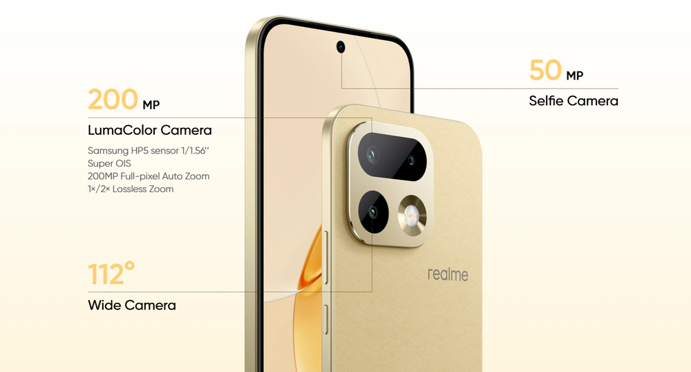 Mobilný telefón realme 16 Pro 5G 8 GB / 512 GB fialový Fotoaparáty mobilného telefónu realme 16 Pro 5G