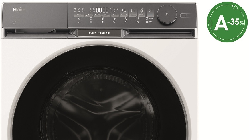 Práčka Haier HW90-B14387U1-S biela Práčka Haier HW90-B14387U1-S a ikona 35% úspory
