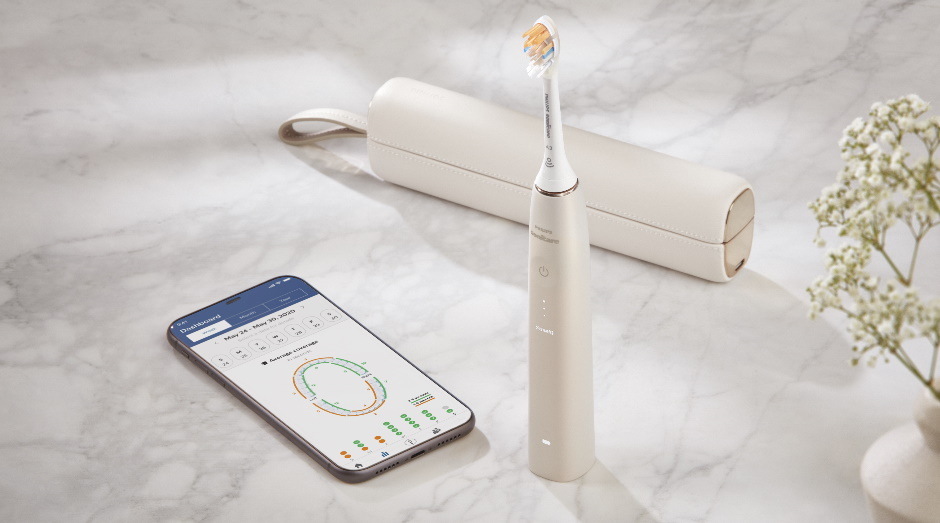 Zubná kefka Philips Sonicare 9900 DiamondClean Prestige HX9992/11 champagne