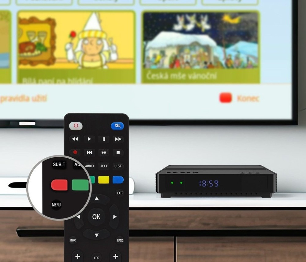 Set-top box Tesla HYbbRID TV TH210 čierny Set-top box Tesla HYbbRID TV TH210 čierny