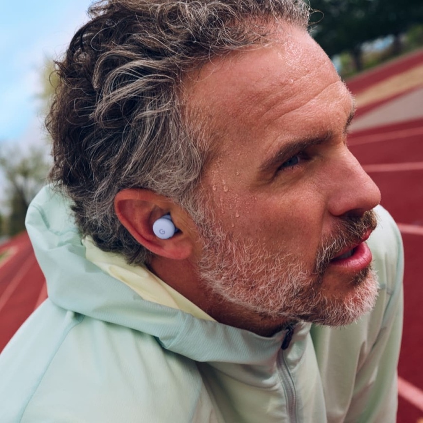 Slúchadlá Google Pixel Buds 2a Iris biela/fialová Google Pixel Buds 2a Iris, biela/fialová