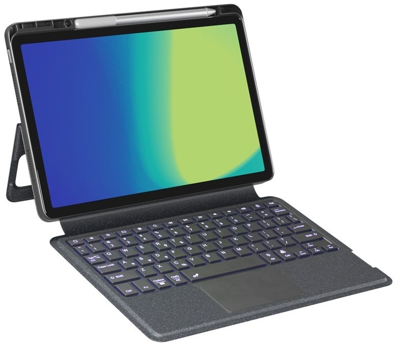 Puzdro s klávesnicou na tablet Spello by Epico s podsvietenou klávesnicou na Samsung Tab A9+ 11″ - SK čierne