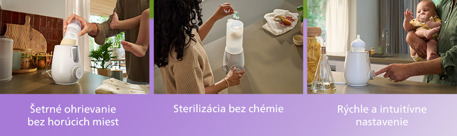 Ohrievačka dojčenských fľašiek Philips Avent SCF359/00 biely Philips SCF359/00 Avent
