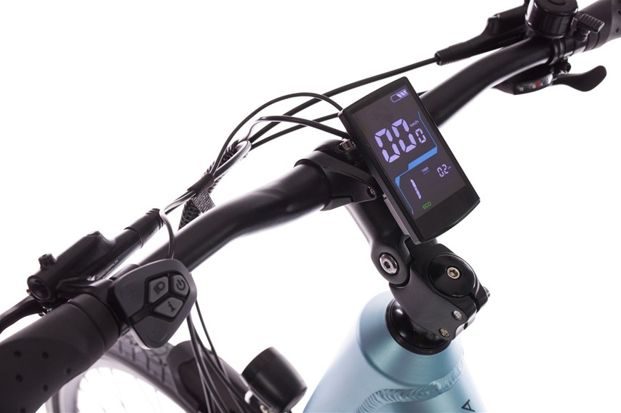 Elektrobicykel GoGEN Proxima HD 28" 18" 2026 sivé/svetlo modrá GoGEN Proxima HD 28" 18" 2026, sivá/modrá