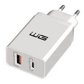Nabíjačka do siete WG 1x USB, 1x USB-C, PD 20W, QC 3.0 biela Nabíjačka do siete WG 1x USB, 1x USB-C, PD 20W, QC 3.0 biela