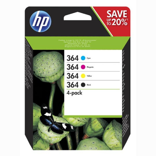 Atramentová náplň HP 364, 6ml/3ml - CMYK
