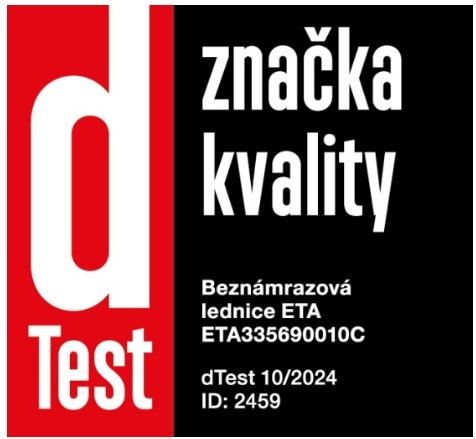 Chladnička s mrazničkou ETA 335690010C nerez/Inoxlook Chladnička s mrazničkou ETA 335690010C nerez/Inoxlook