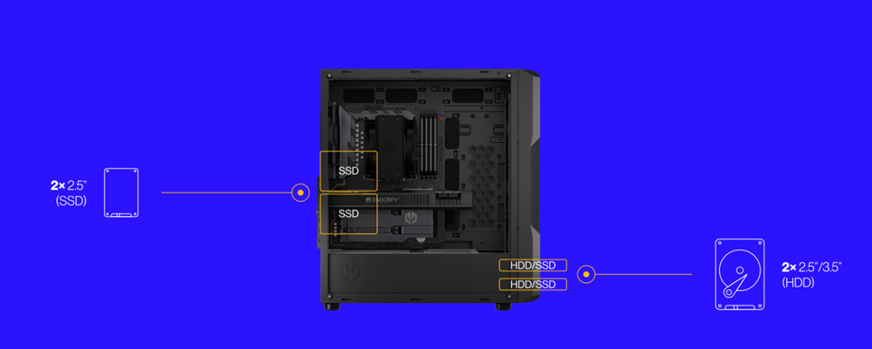 Case ENDORFY Regnum 400 ARGB čierna